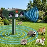 AHYDFSR Repellente per Gatti, Repellente Gatti Ultrasuoni Solare, IP44 Impermeabile, Dissuasori per Piccioni, Ultrasuoni per Gatti, Adatto a Gatti, Topi, Scoiattoli, Ricci, Piccioni