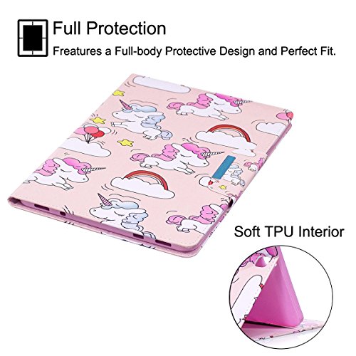 Galaxy Tab S2 8.0 Case, Newshine Magnetic Pu Leather Folio Stand Wallet Credit Card Slots Cover Case With Auto Sleep/Wake Feature For Samsung Galaxy S2 8.0 T715 T710 Tablet - Unicorn #TOP5