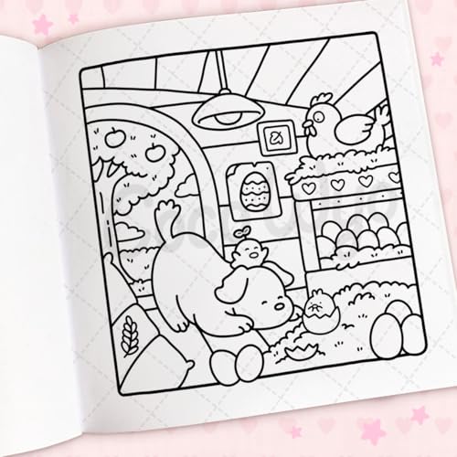 Image of Cozy Cuties: Coloring Book for Adults and Kids (Cozy Spaces Coloring)