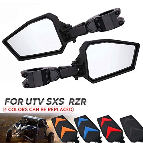 2 peças de espelhos retrovisores UTV da Besportble, espelhos retrovisores ATV para guidão de reposiç