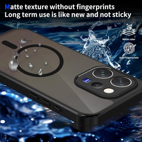 Image of Case for Vivo V70 5G Back Cover, for Vivo V70 Elite 5G Back Cover Matte PC Back + TPU Bumper Shockproof Magnetic Mobile Case Cover (Vivo V70 5G)