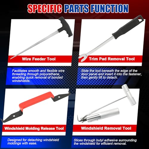 NYXOVA 7-Piece Windshield Removal Tool Kit