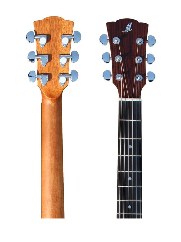 Image of Merida Extrema M1GAC-EQ Grand auditorium Cutaway Electro-Acoustic Guitar With Padded Bag - Natural (solid spruce top with Fishman pickup)