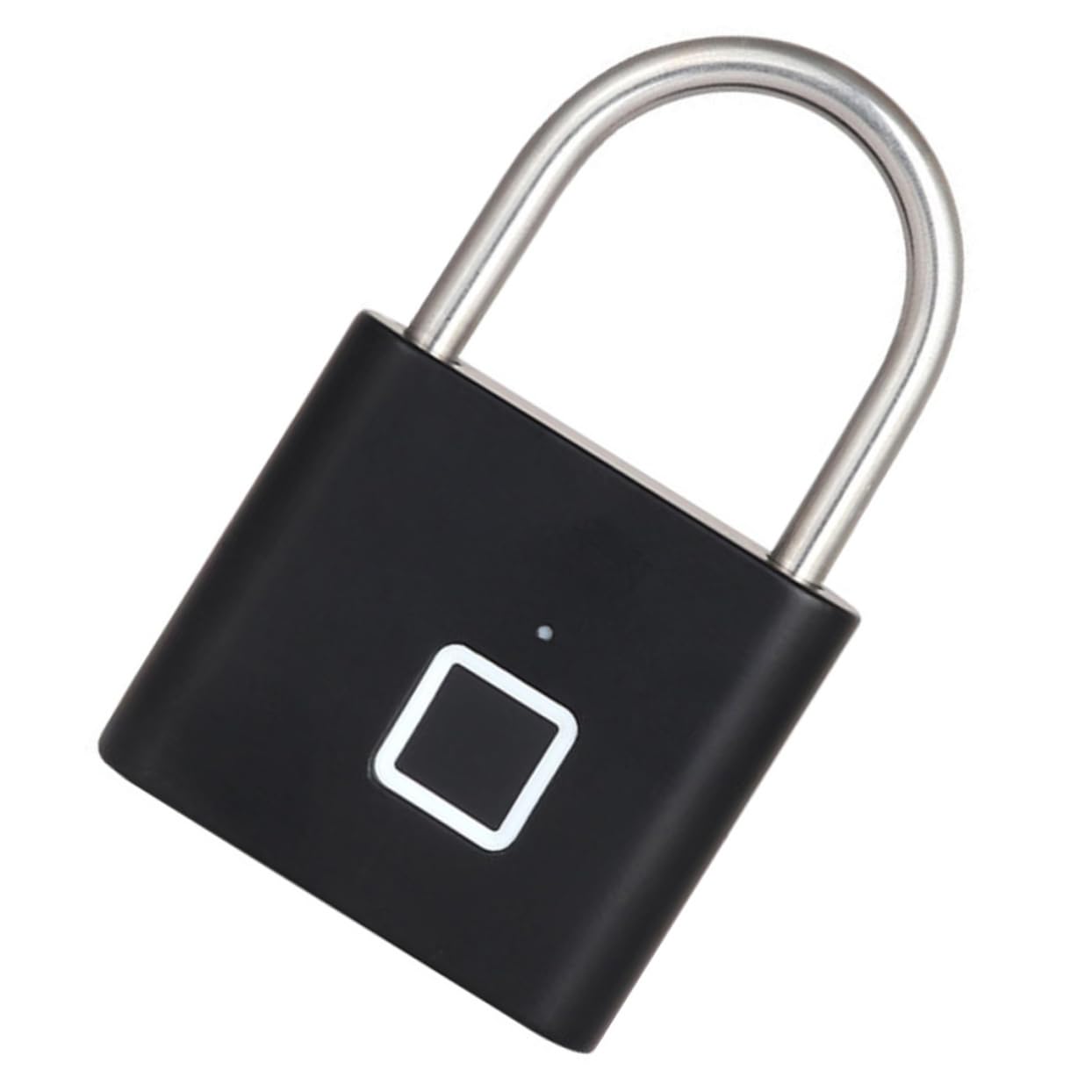 DOITOOL 4 Stück Schließfach Zubehör portable lock geldschrank tragbare Tür Vorhängeschlösser für Gepäck Outdoor-Fingerabdrucksperre Vorhängeschloss mit Fingerabdruck Aluminiumlegierung