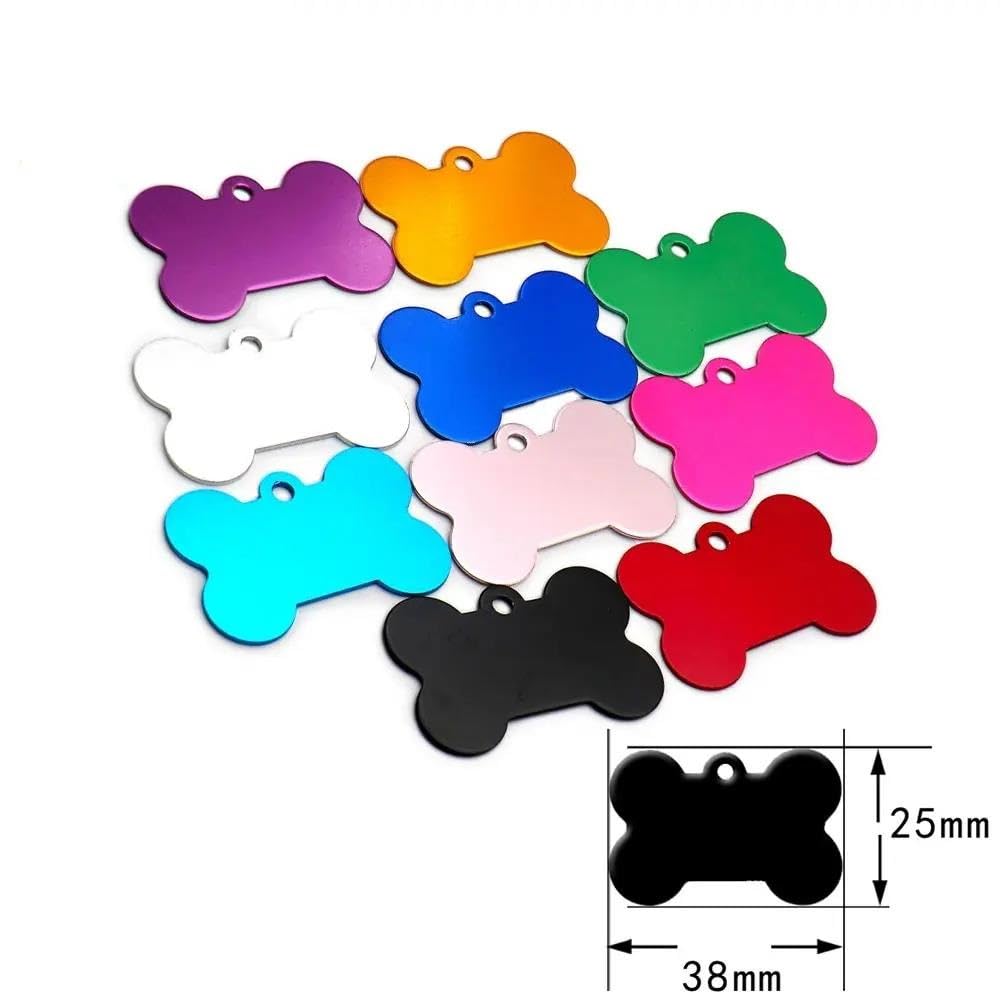100 PZ Etichette Fai Da Te Incise Per Cani E Gatti Etichette Identificative Vuote In Alluminio Per Animali Domestici Pendenti Con Targhette Identificative Personalizzate Etichette Personalizzat
