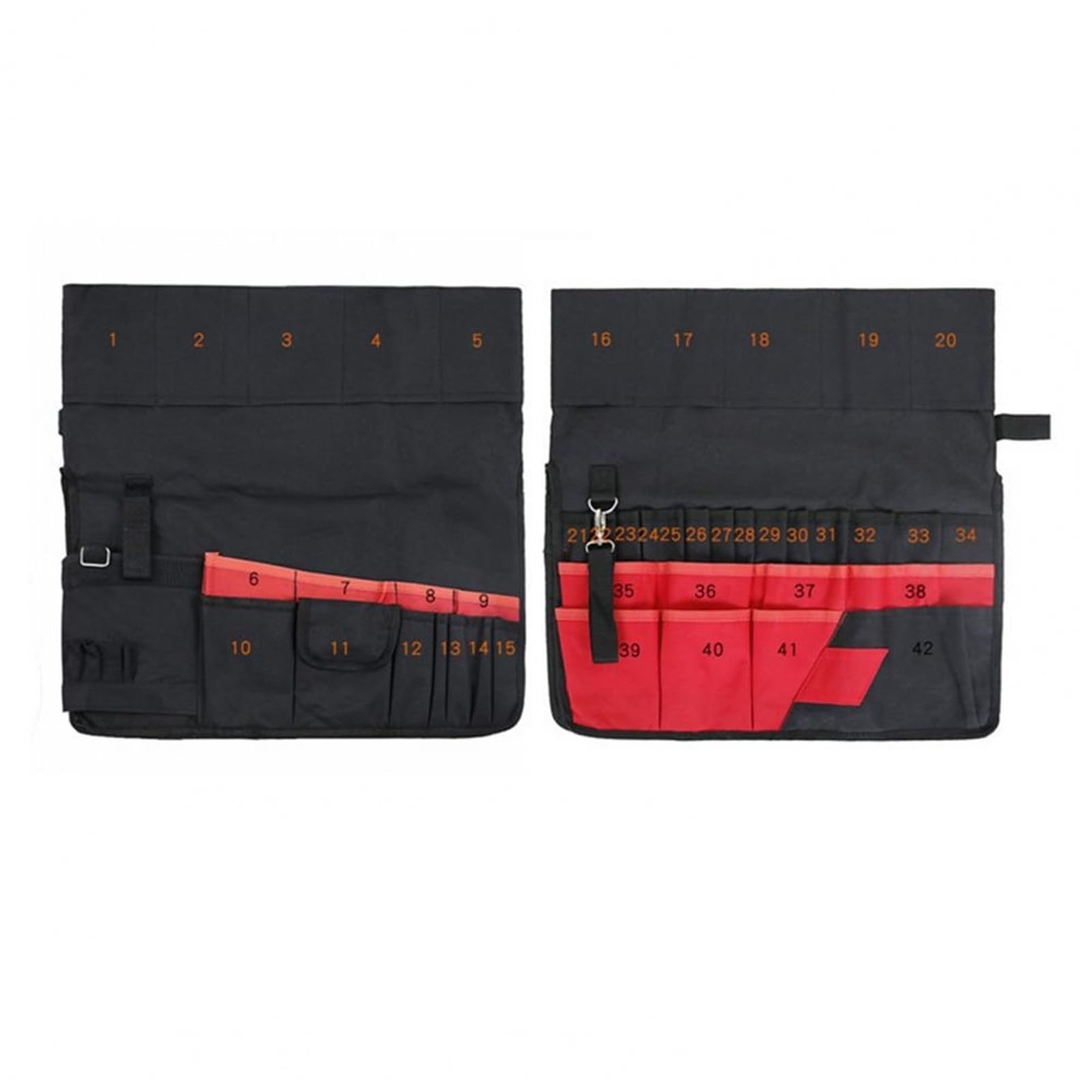 Organizador De Herramientas De Cubo Bolsa de jardinería reutilizable de gran capacidad, bolsa de herramientas de tela Oxford, 42 bolsillos for exteriores, bolsa organizadora de herramientas, suministr