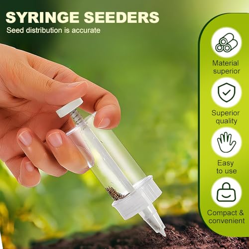 Mini esparcidor de semillas manual para jardín miniatura 3