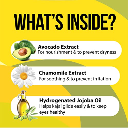 Iba All Day Kohl Kajal, Jet Black, 0.35g | For Eye Makeup l 24 Hr Long Stay | Smudge Proof & Waterproof Eye Makeup | Deep Matte Finish | Enriched with Avocado Extracts & Vitamin E | 100% Natural, Vegan & Cruelty Free - Image 6