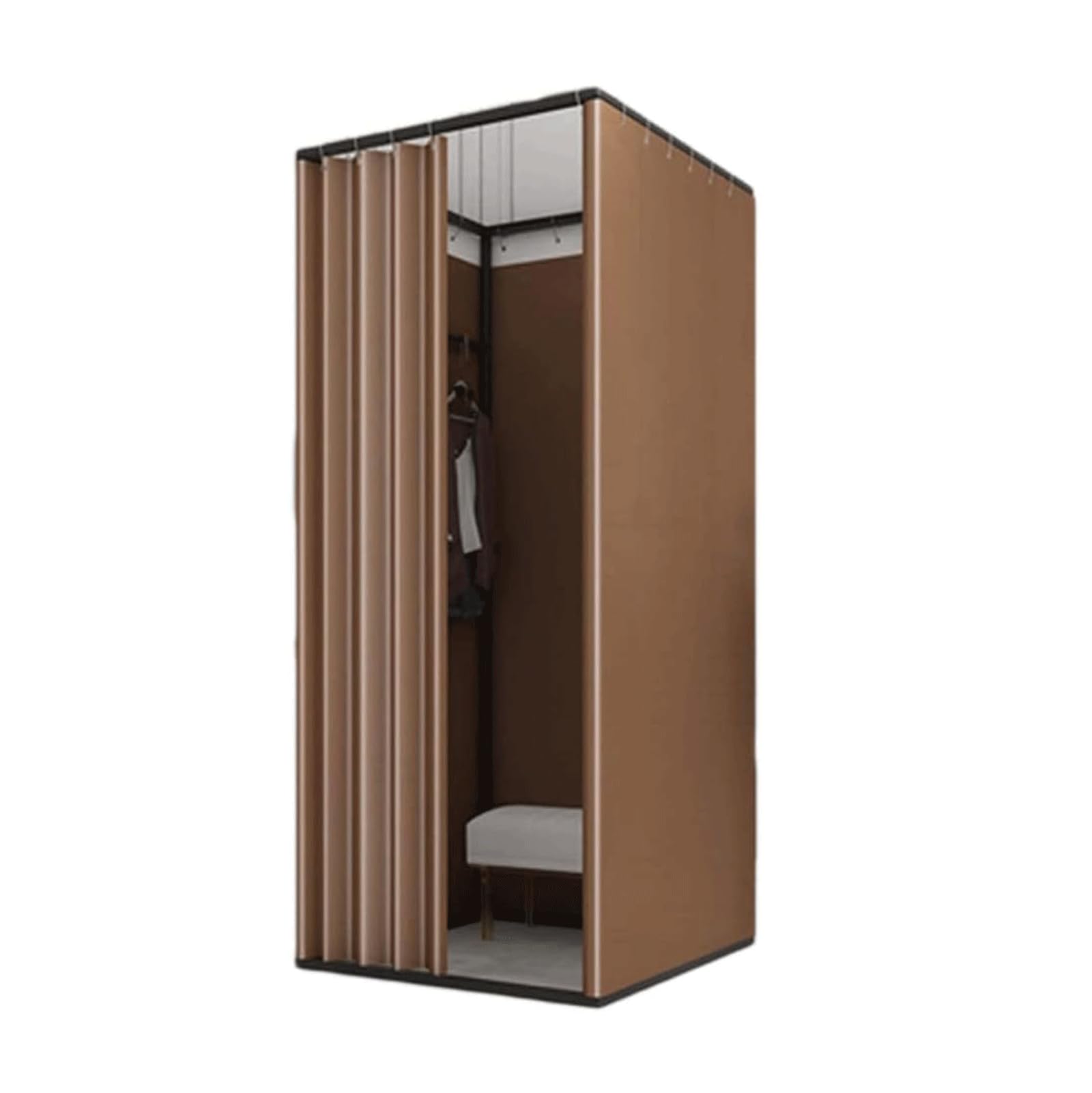 Cabine d'essayage portable pour dressing éphémère et défilé de mode