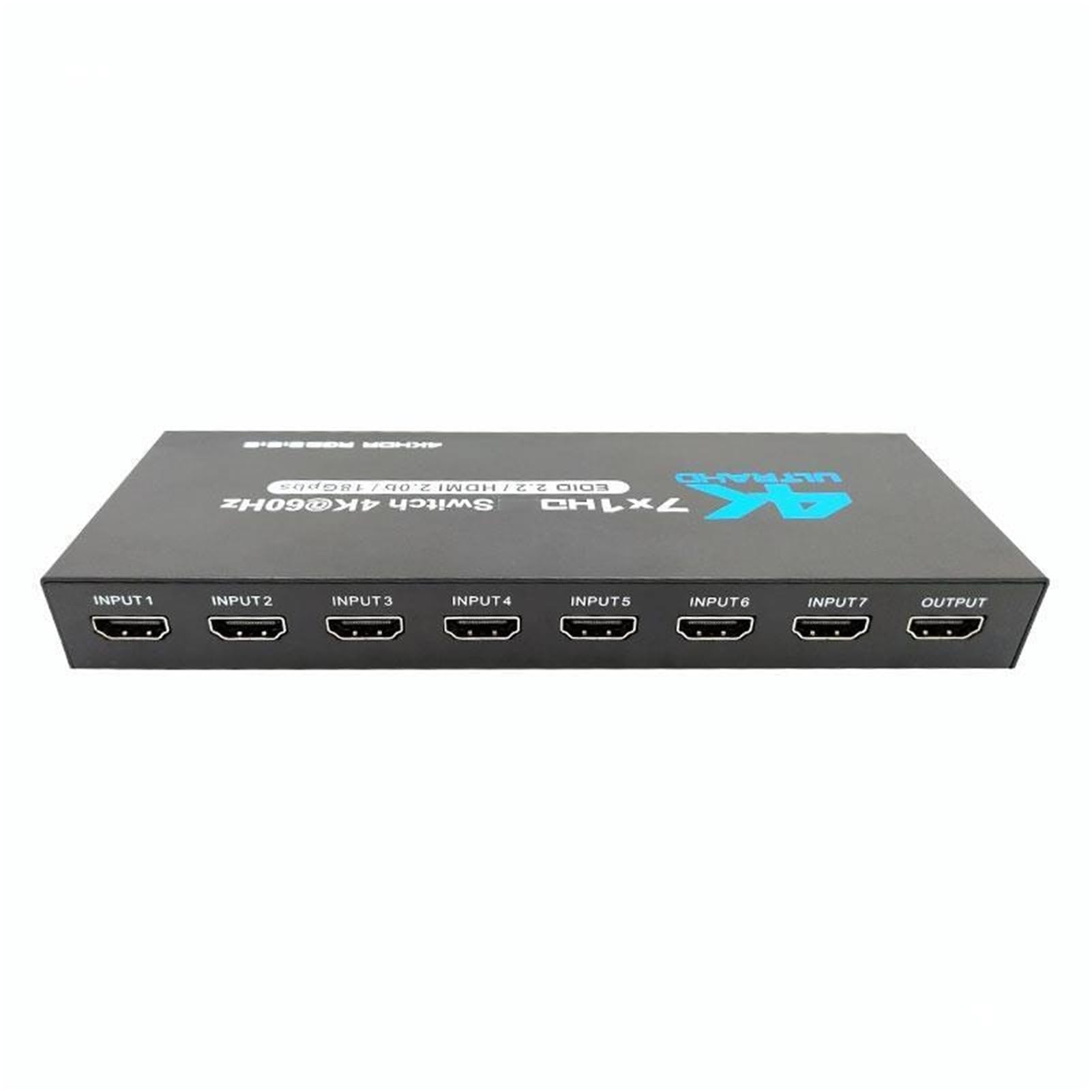 Switch HDMI 2.0 a 7 porte 4K@60Hz con telecomando IR, convertitore e video, ingressi 1 uscita, supporto HDR HDCP