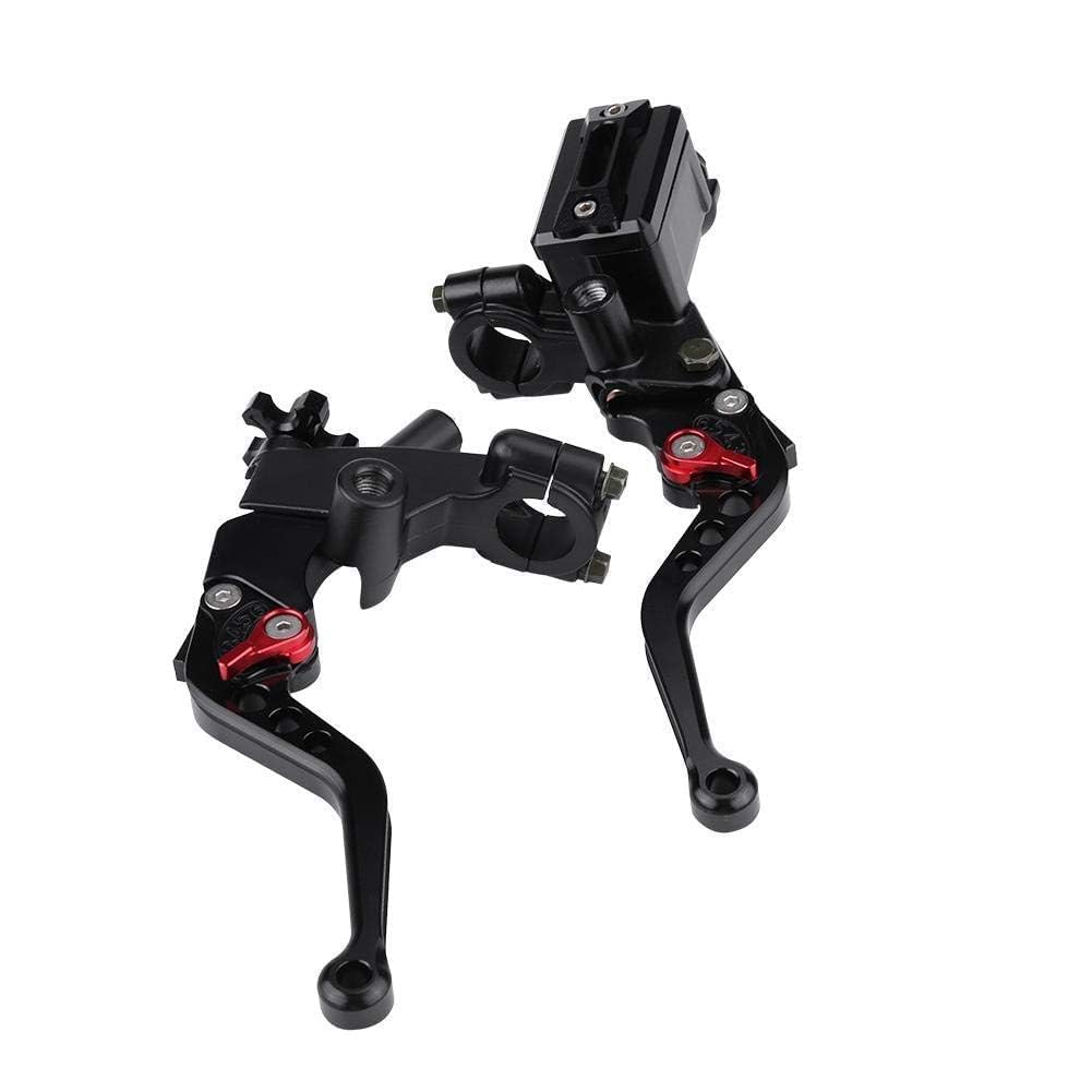 Yctze 1 paire 7/8 "(22mm) universel moto frein embrayage maître-cylindre réservoir levierspourmotorcycle levers,guidon 600 bandit anodisé,motorcycle master cylinder,levier de frein moto,maitre cylindr