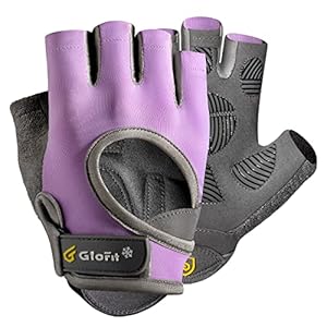 Glofit Workout Gloves for Women Men, Lightweight Weight Lifting Glove Breathable Fingerless Gym Gloves, Exercise…