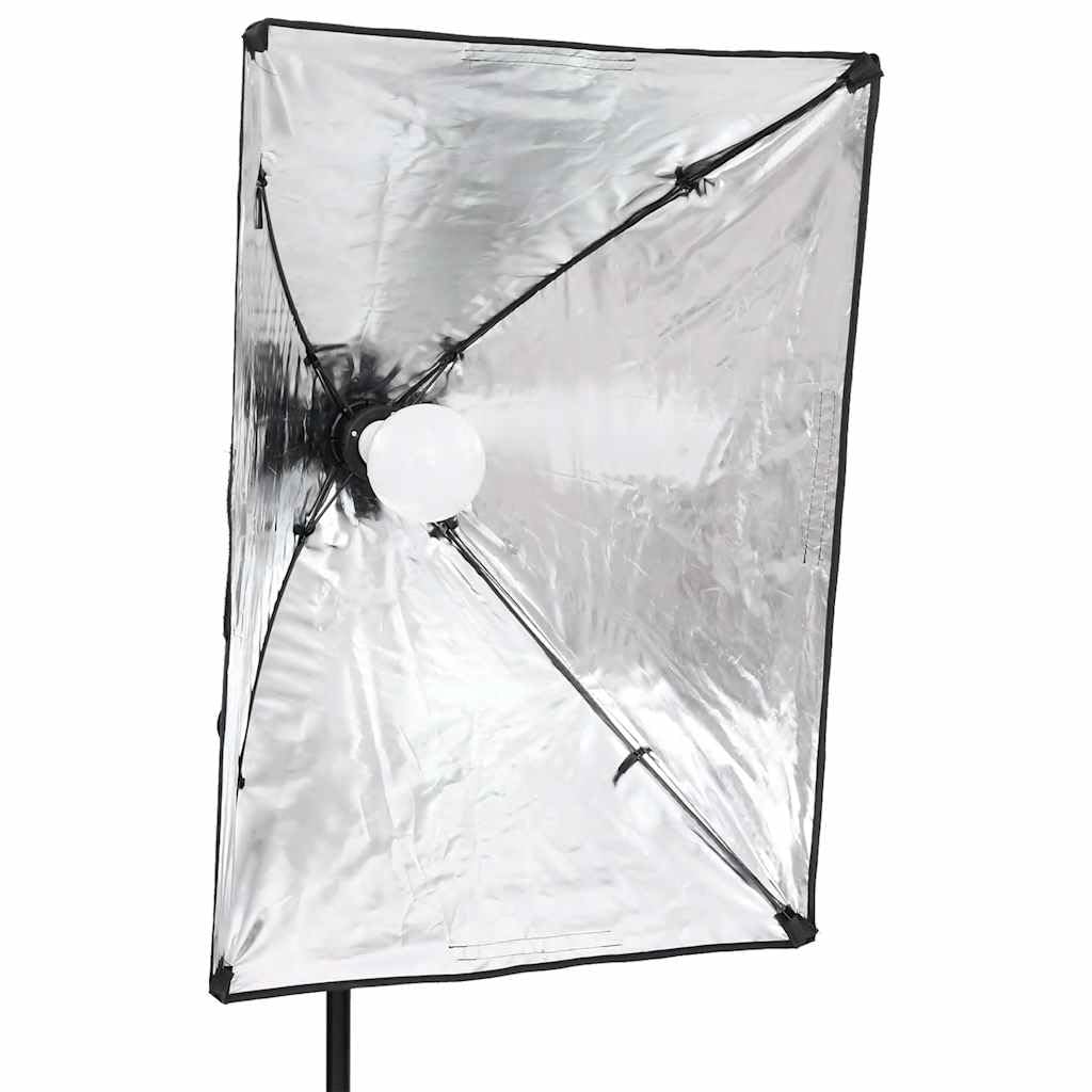 Kit de estudio fotográfico con softbox de iluminación, 2 trípodes, reflector 5 en 1 de 110 cm, regulable, ideal para fotografía, streaming, vlogging y retratos