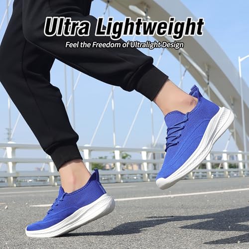 Image of VAMJAM Men's Running Shoes Slip On Walking Shoes Non Slip Lightweight Workout Breathable Gym Sneakers Fashion Mesh Sneakers