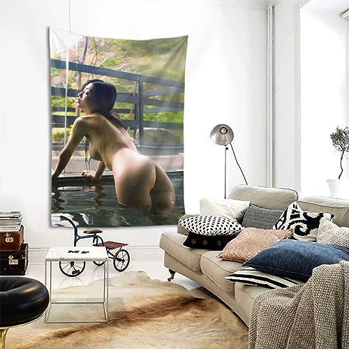 壇蜜（だんみつ） タペストリー インテリア壁掛け 個性タペストリー 壁飾り 背景布 インテリア客間 掛ける絵 新居祝い 贈り物 室内装飾多機能 おしゃれプレゼント 152x102cm [2]