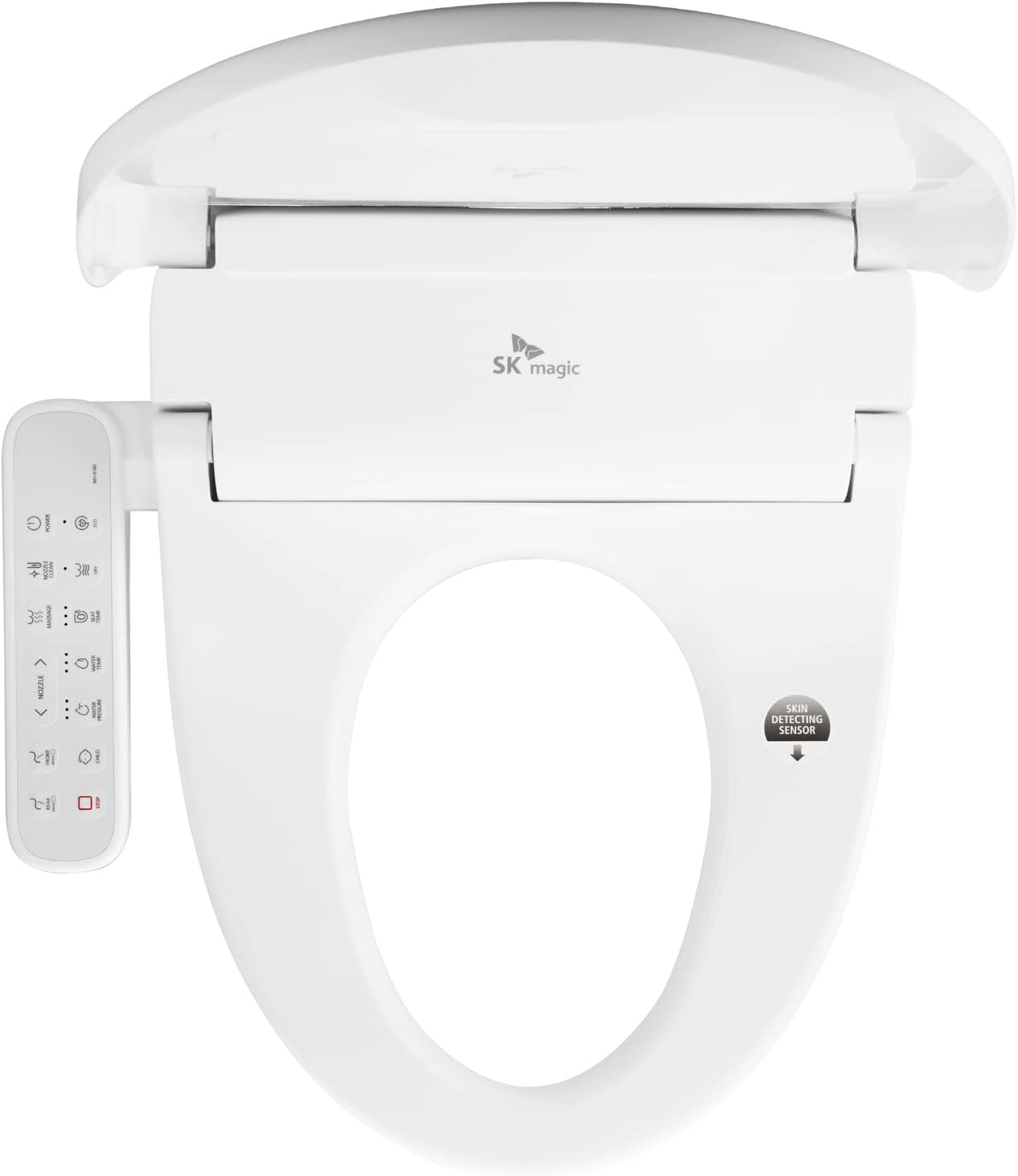 BID-018D Electric Bidet Toilet Seat Elongated| Adjustable Warm Water, Warm Air Dryer| 360° Self-Cleaning Nozzle| Easy Installation| Heated Toilet Seat