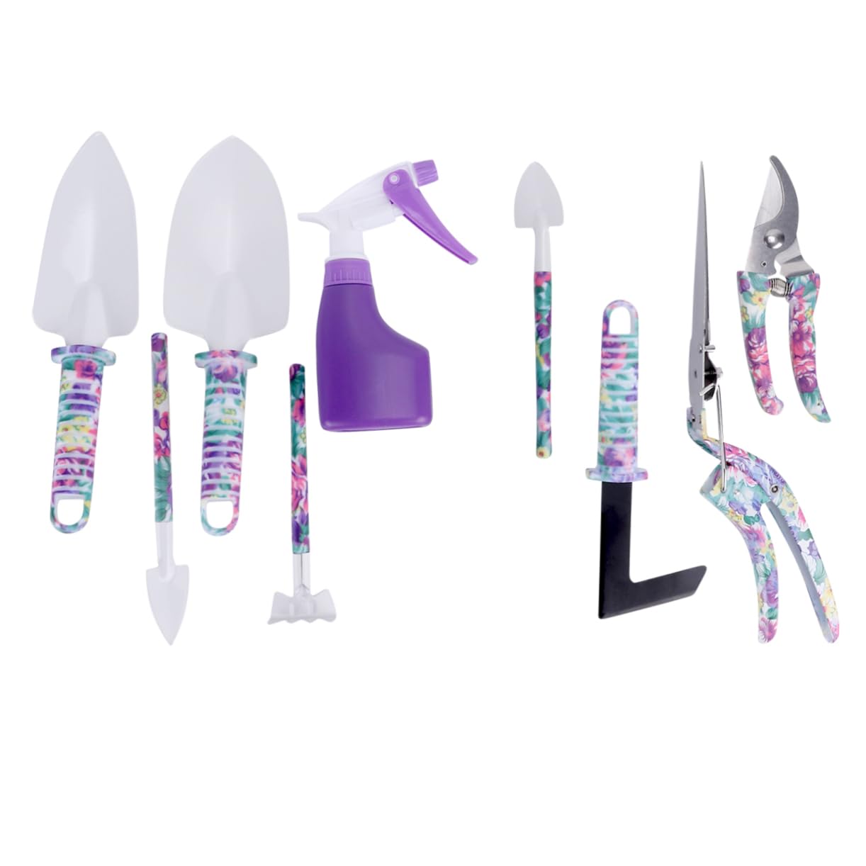Ensemble D’Outils de Jardinage 10 Pièces Abs Acier Inoxydable