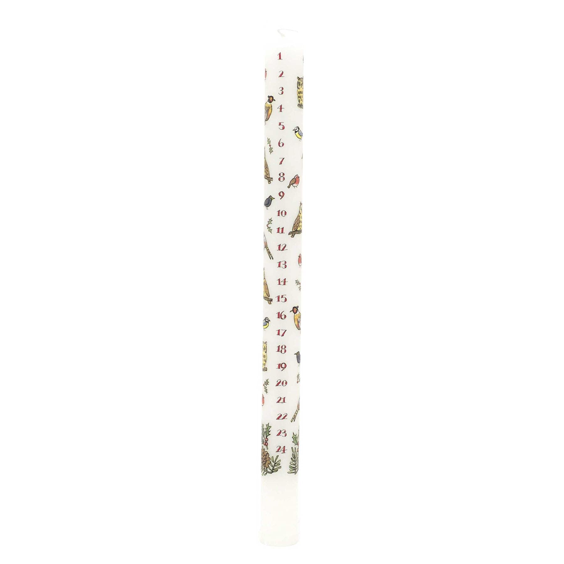 Carousel Traditional Countdown To Christmas Advent Candle | Winter Birds Dinner Candle | Christmas Candle Advent Candles