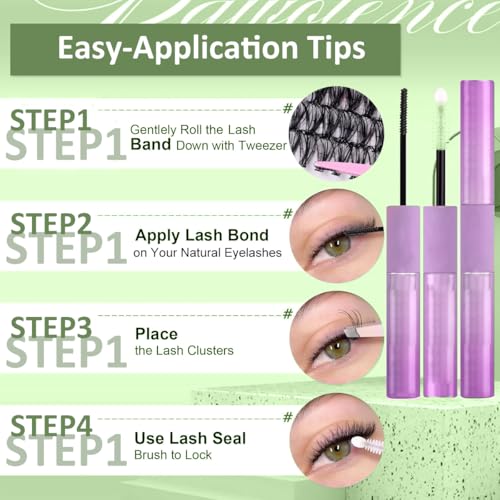 Image of MAYCREATE Lash Clusters Kit Individual Lashes Multi-type Mixed DIY Lash Extensions Kit with Bottom Lashes, 7D Spike Fans, 20D Cluster Lashes for DIY Lash Extensions at Home
