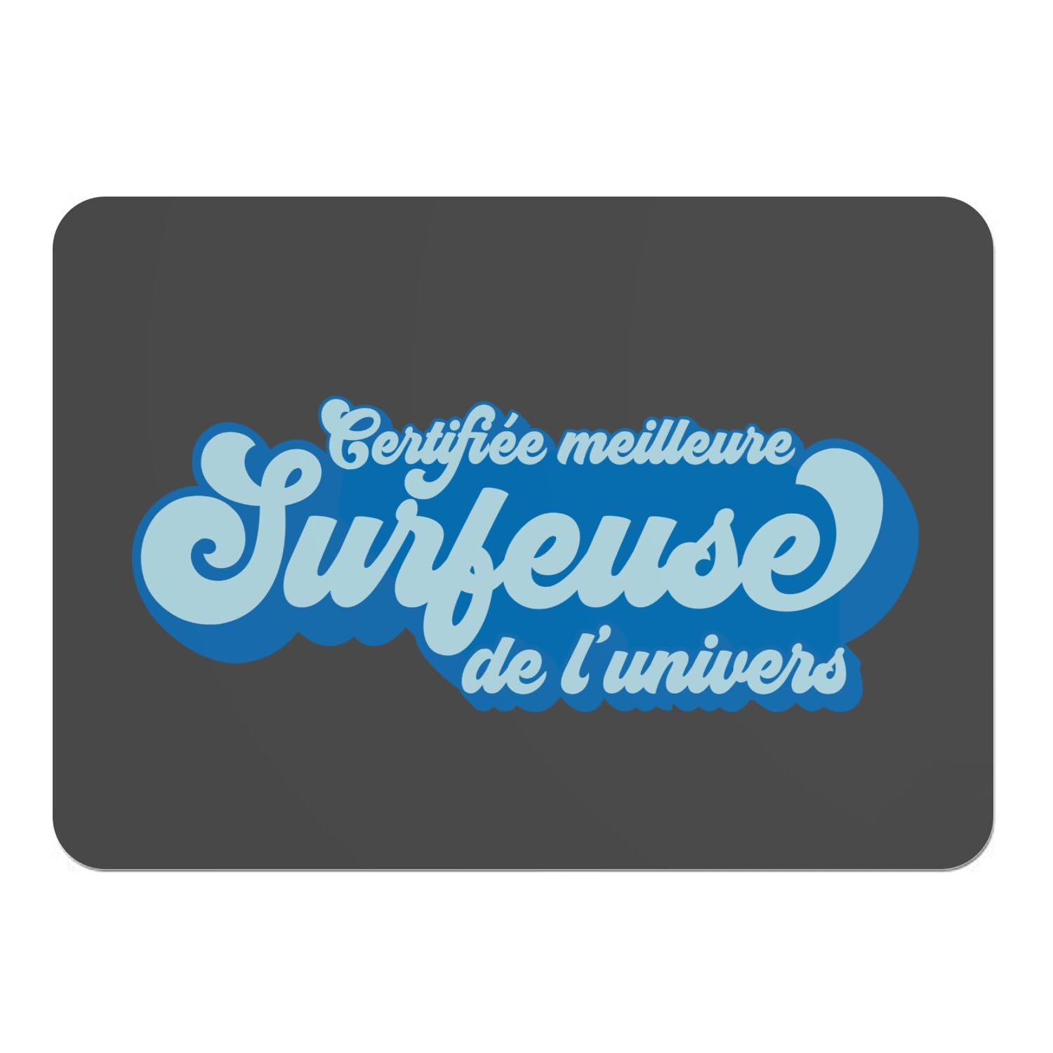 Sets de table souples en liège napperons noir lot de 4 surf plage mer 39x28cm