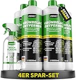 PRINOX® Grünbelagentferner Konzentrat 4x 1000ml inkl. Mischflasche – EXTRA STARK I Moosentferner...