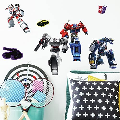 RoomMates RMK4231SCS Transformers All Time Favorites Peel and Stick Wall Decals,blue, red, yellow - Image 3