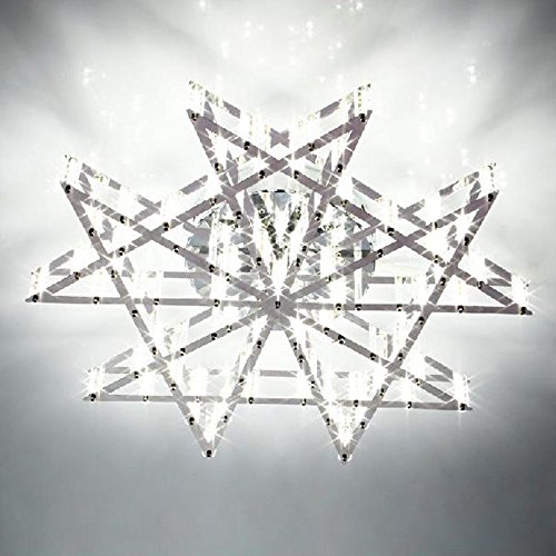Plafonnier LED métal créatif en forme d'étoile pour intérieur moderne