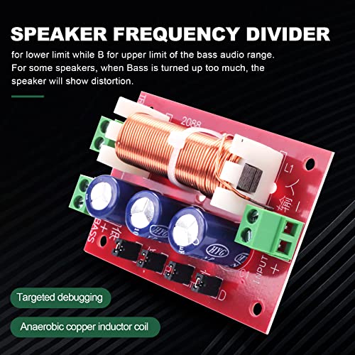 Liseng YLY-2088 Audio Frequenz Teiler 400W Einstellbare 2 Wege Frequenzweiche Filter Voller Bereich HöHen Bass Frequenz Teiler