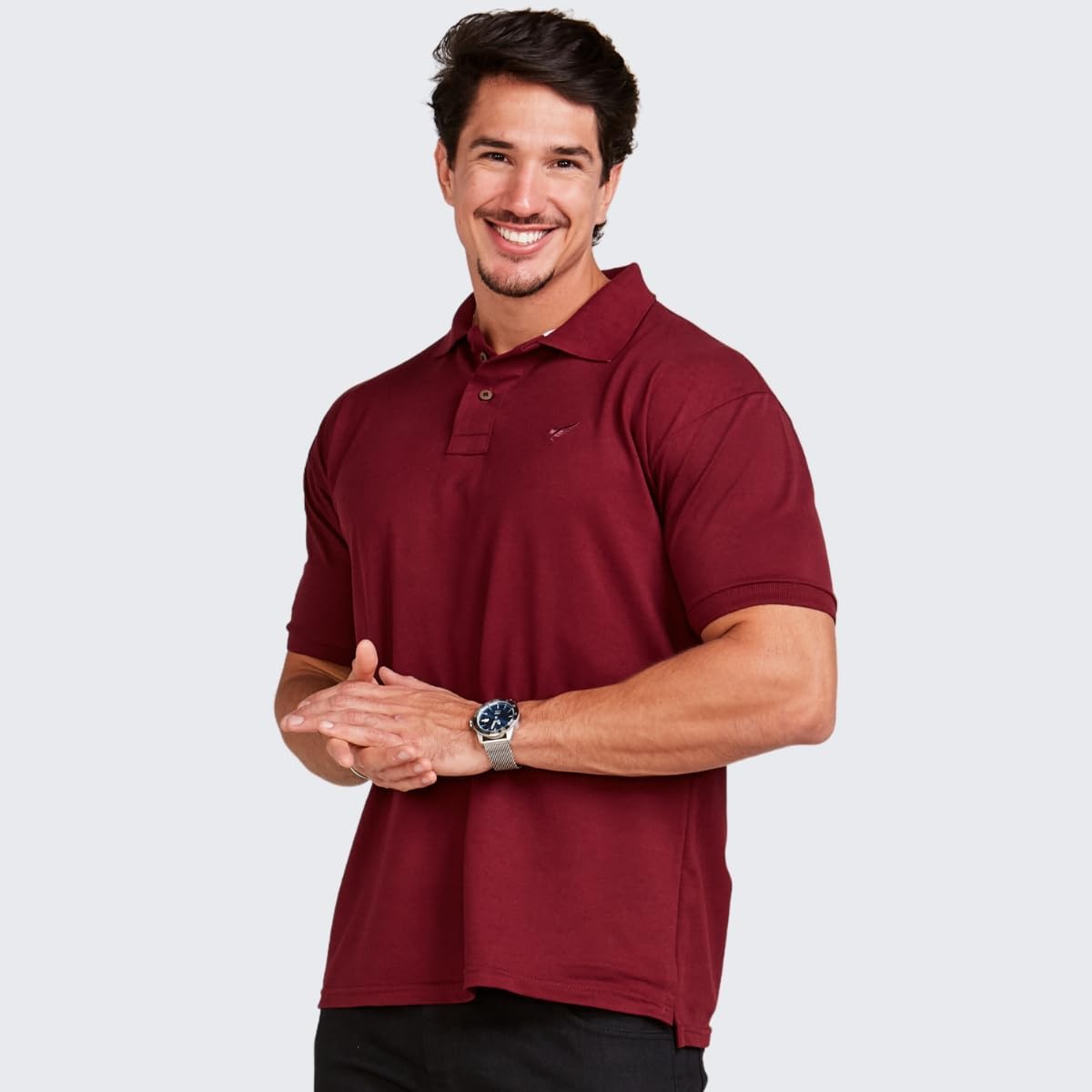 Análise do Kit 5 Camisas Polo Envoy: Estilo Básico Que Eleva Seu Guarda-Roupa 5 51R7FpM6LcL. AC SL1200