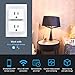 MoKo Smart Plug Mini WiFi Outlet, Compatible with Alexa/Google Home, Voice/Remote Control, Timer Plug, Current Measurement & Monitoring, 16A, No Hub, Only Supports 2.4GHz Network, White