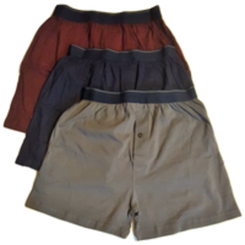 Mens Knit Boxers 3 Pack, Assorted Colors-image-2