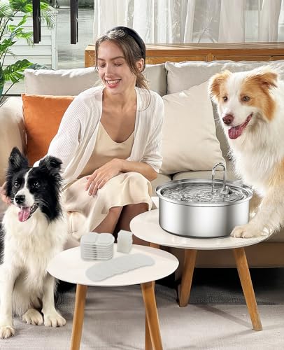 Image of oneisall Replacement 8 Set Filters for PWF-002 7L Dog Water Fountain | Contain 8Sets Filter,Higher Adsorption Efficiency,Wide Compatibility,Dual Pump Protection, Lower Long-term Pet Expenses