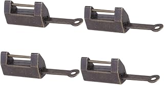 MAGICLULU 4pcs Vintage Jewelry Box Brinks Padlock Jewel Cases Chinese Mini Vintage Lock Chinese Padlock Wooden Drawer Fastener Jewelry Box Latches Antique Gift Lock Vintage Locks Retro Lock
