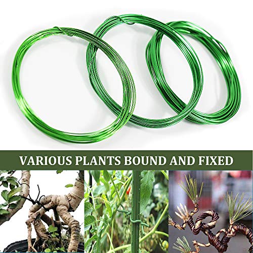 Falidi Bonsai Wire Set- 9 Roll Tree Training Wires 295.2 Feet Total，Anodized Aluminum Wire 1Mm/1.5Mm/2.0 Mm Training Wire，For Bonsai Trees Indoor #TOP3
