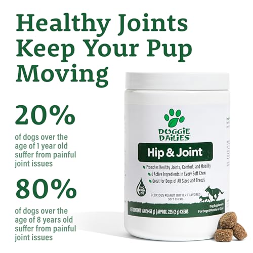 Doggie-Dailies-Glucosamine-for-Dogs-225-Chews-Joint-Supplement-for-Dogs-of-All-Breeds-Sizes-Hip-and-Joint-Supplement-for-Dogs-Premium-Glucosamine-and-Chondroitin-for-Dogs-Peanut-Butter