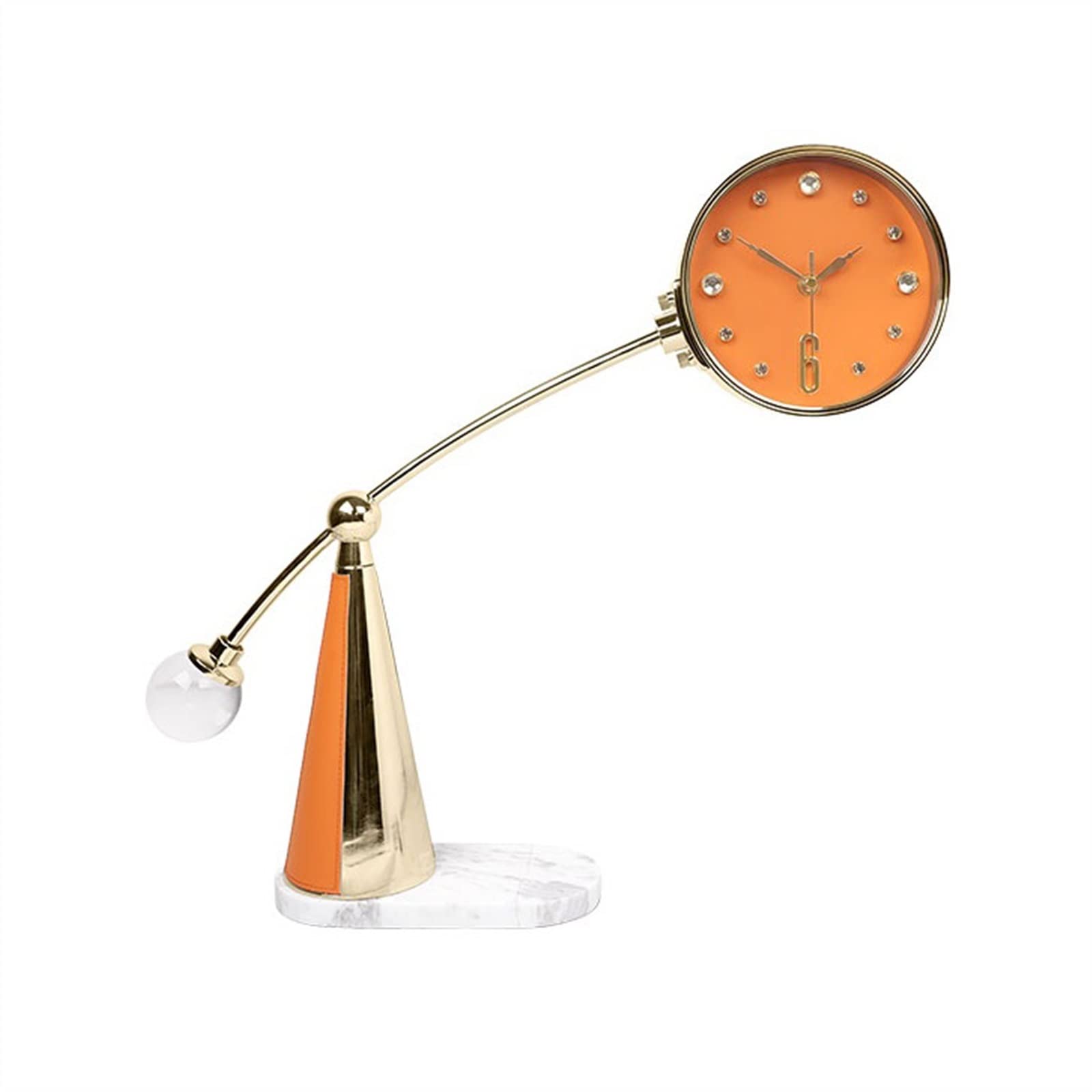 S5b8W3g7 Mantel Clocks Fashion Light Luxury Clock Household Modern Ornaments Creative Desk Decoration Decorate(A)