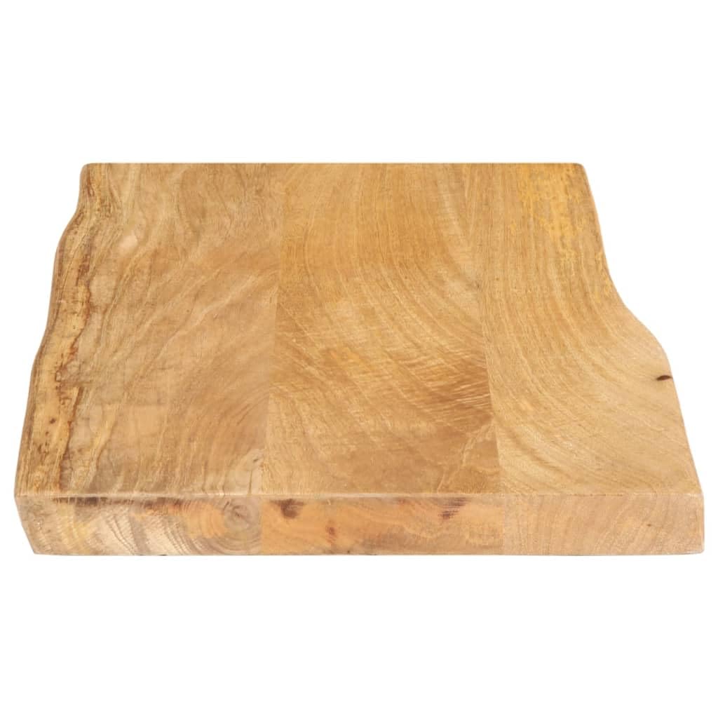 vidaXL Tischplatte, Holztischplatte mit Baumkante, Ersatztischplatte für Couchtisch Beistelltisch Esstisch, Holzplatte, Massivholz Mango