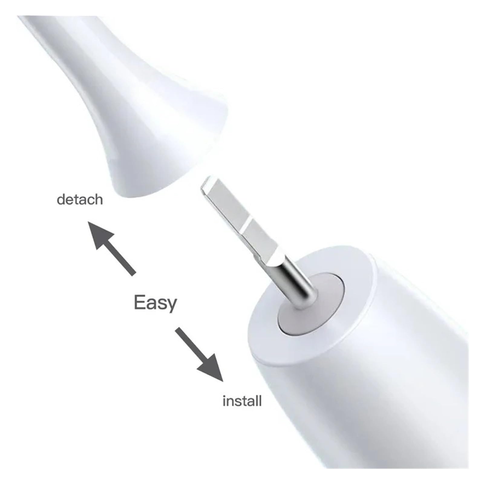 Testine 12pcs, compatibile con Oclean, X X PRO Z1 | F1, One, Air 2, SE testine morbide per adulti(6White6Gray)