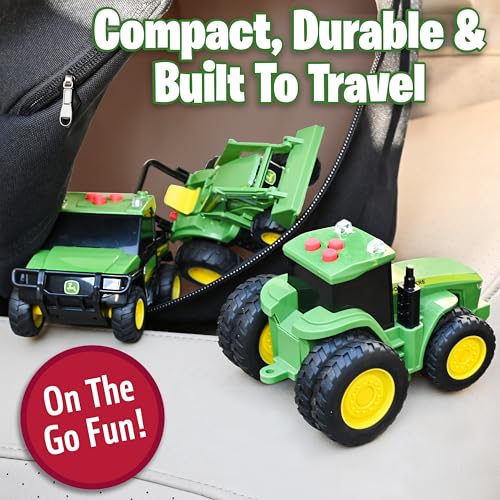 John Deere 3-Pack Set Lights and Sound Realistic 5" Farm Vehicles, 7R Series Tractor, 6105M Tractor and Gator - Image 6