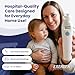 Exergen TAT-2000C Temporal Artery Thermometer – Temporal Thermometer for Kids, Newborns & Adults, Soft Glow Display, Silent Mode, 9V Battery Included