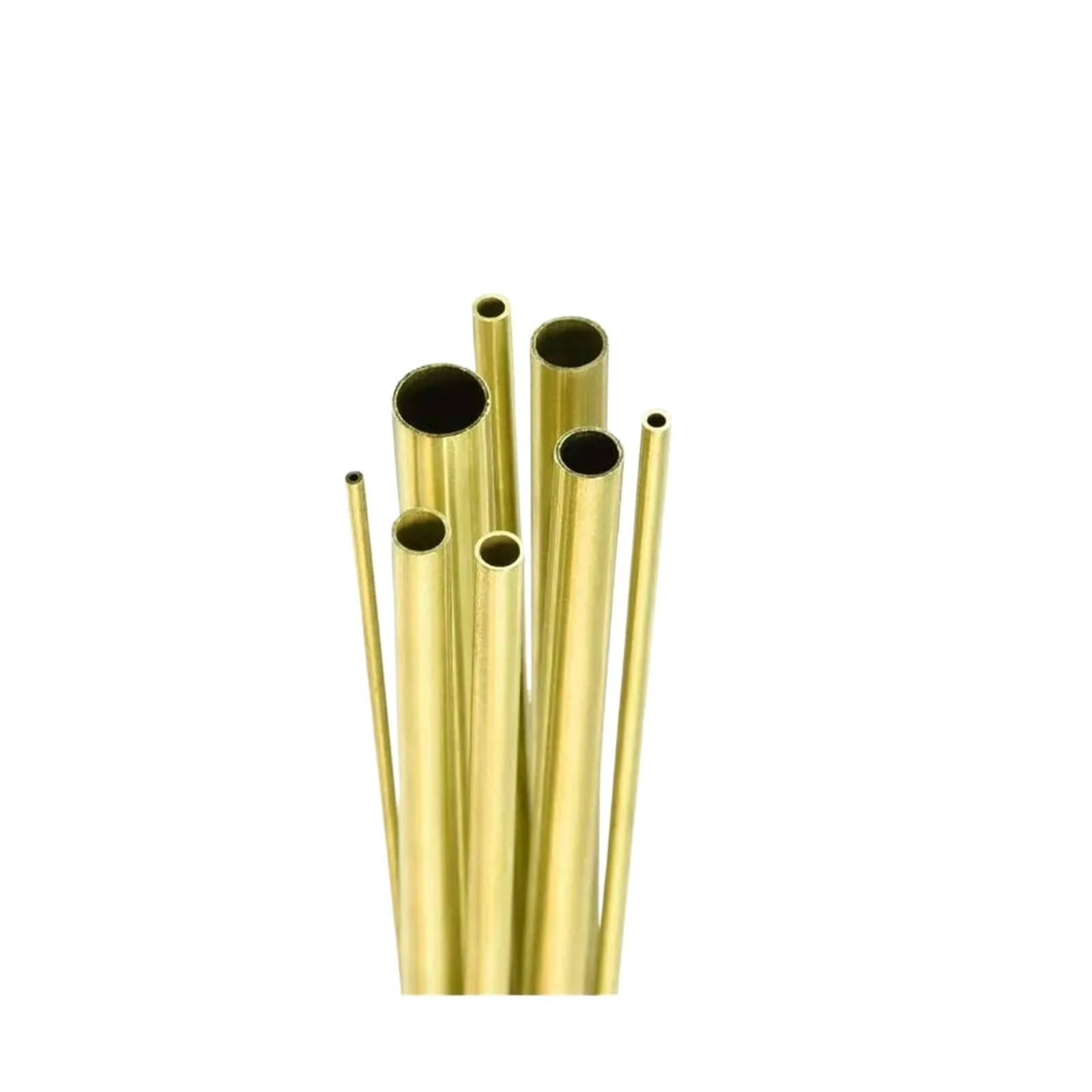 Tubo in ottone senza saldatura for decorazione fai da te, tubo tondo cavo dritto, 1 pezzo, lunghezza 500 mm (19,68 pollici)(OD 16 x ID 14mm)