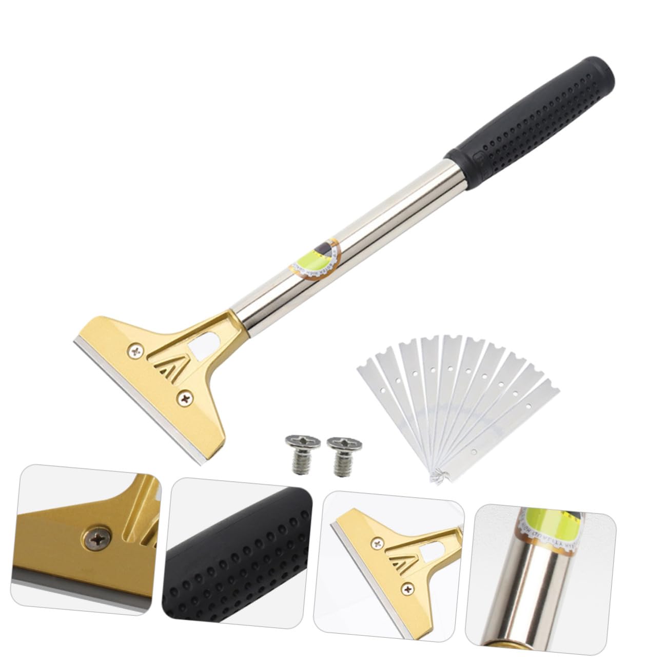 Ciieeo Raspador de Vitrocerámica y Removedor de Pintura Construcción de Aleación de Aluminio Resistente para Limpieza en Talleres y Eliminación de Adhesivos