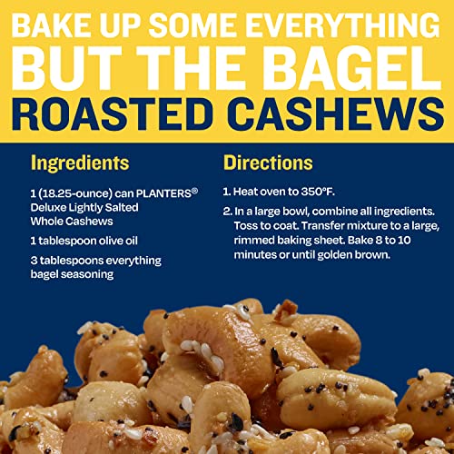 Image of PLANTERS Deluxe Lightly Salted Cashews,Party Snacks,Plant-Based Protein,Quick Snack for Adults,After School Snack,Flavored with Sea Salt,Kosher,1lb 2.25oz,(Pack of 2)