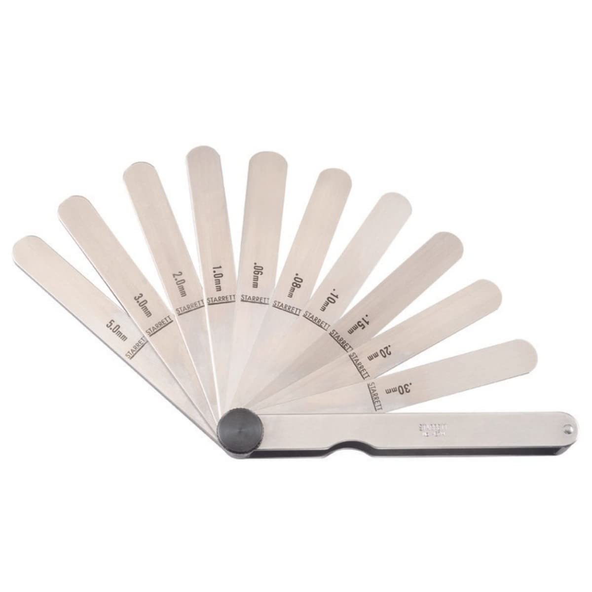 Starrett 467M - Spessimetro con 13 lame, gamma di misurazione 0,04-5,0 mm