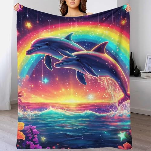 Couverture de voyage en microfibre dauphin 200x230 cm pour lit - 6