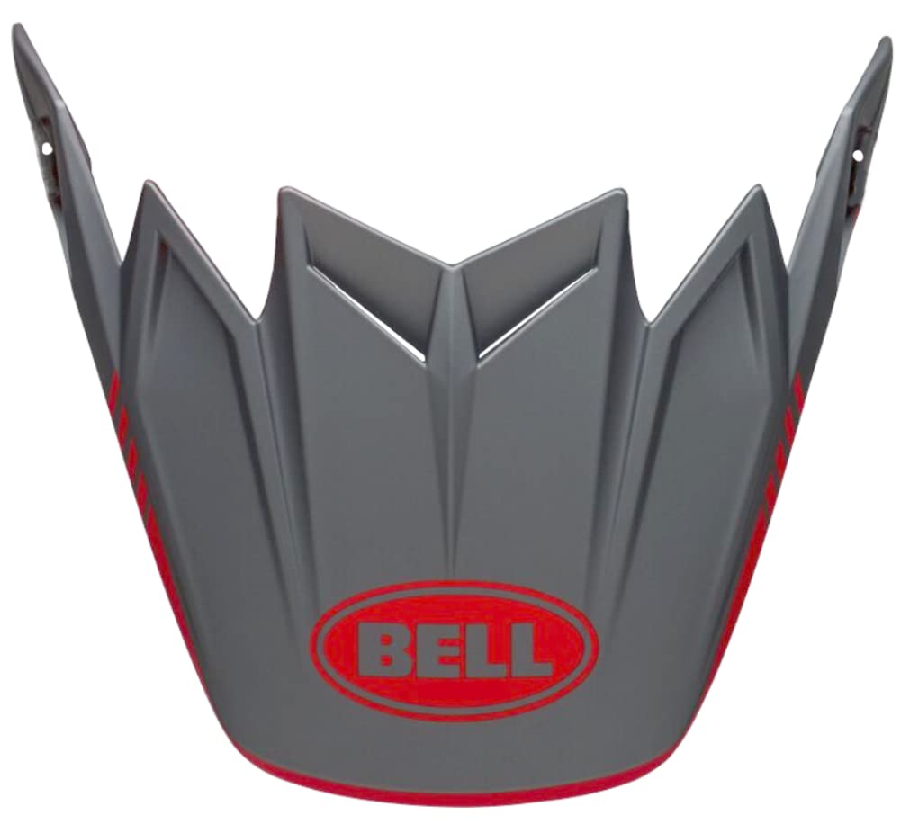 Bell Visière de casque Moto-9 Flex - Peak Louver gris mat/rouge