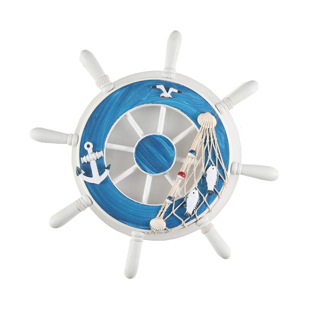 ZOUQILAI Mediterranean Bedroom Bedside Wall Lamp Children's Room Wall Lamp Creative Rudder Living Room Wall Decoration Wall Lamp