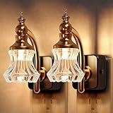 L LOHAS LED Night Lights Plug into Wall, 3000K Soft White LED, Floral Night Lights with Dusk to Dawn Sensor, 0-100lm Adjustable Brightness, for Hallway Bedroom Stairway