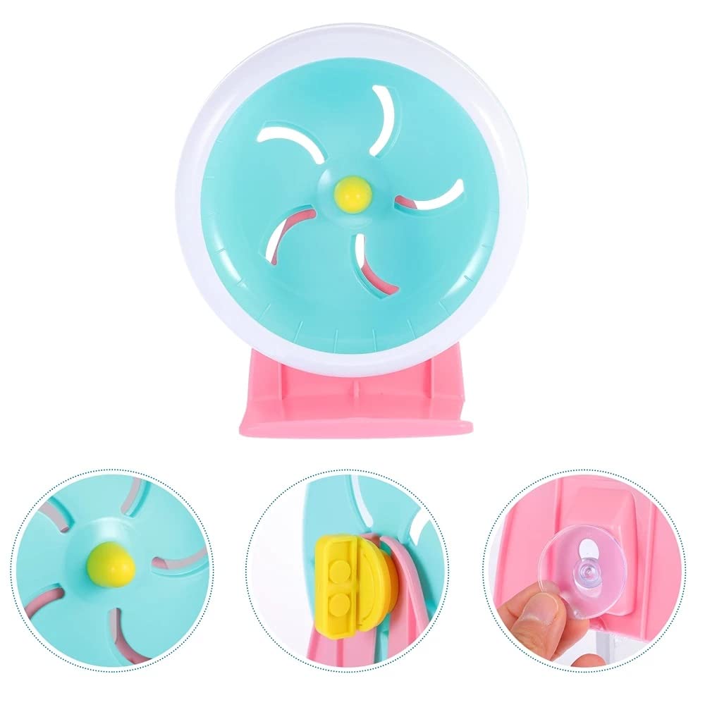 1 PC Hamster Silent Exercise Delicate Pet Plaything Plastic Running Wheel for Hedgehog Hamster Gerbil Pet Mice