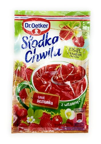 Dr Oetker Slodka Chwila Kisiel Wild Strawberry 5-pack 5x31.5g/5x1.1oz Eastern European Jelly Dessert - image 1